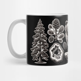 Nature's Trio: Pine, Crystal, and Bear Mug